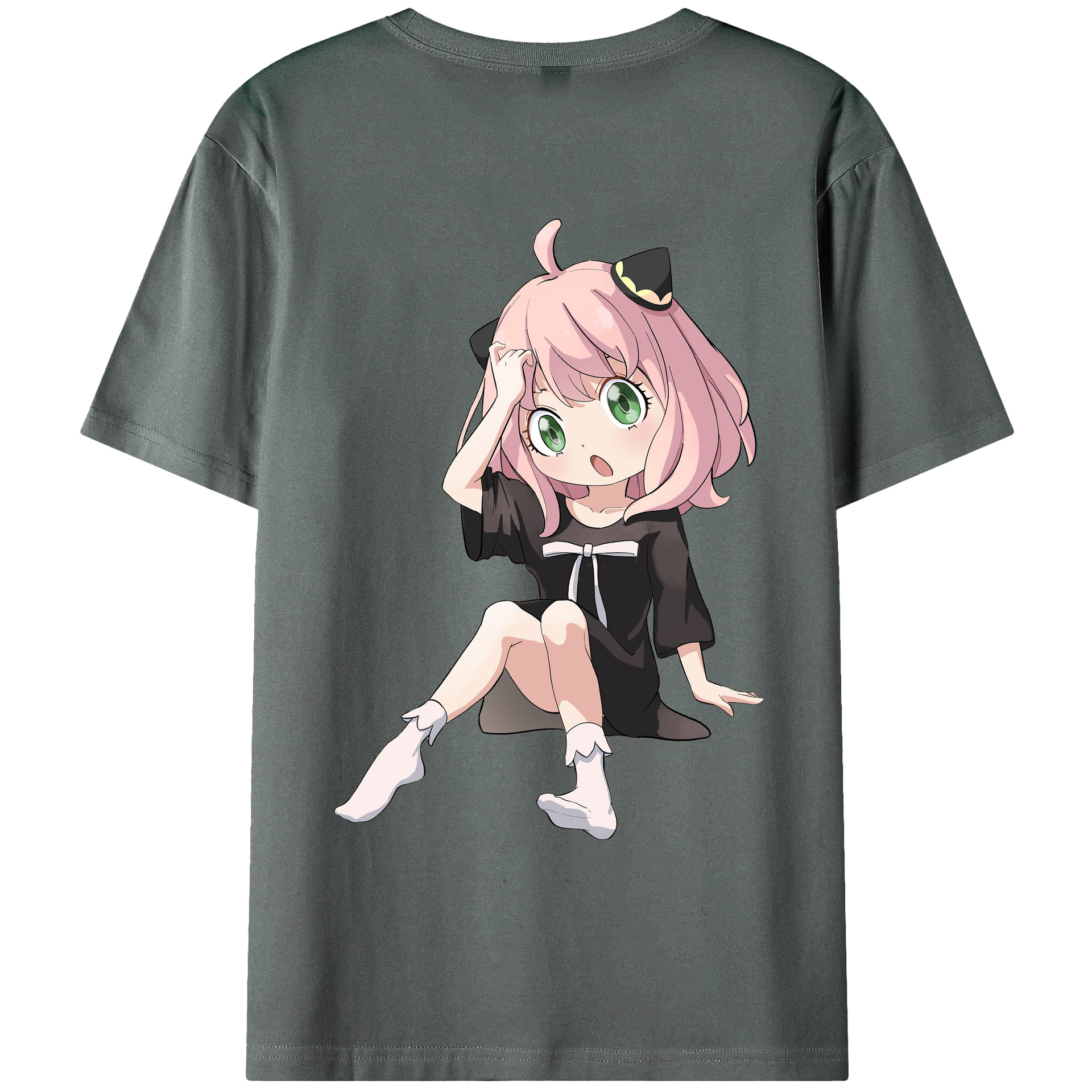 （画像用） SPY×FAMILY间谍家家酒 綿100％ メンズ半袖Tシャツ（バックプリント） 通気性